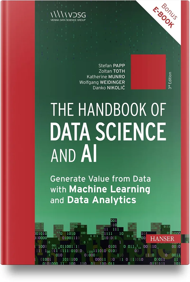 Buchcover: The Handbook of Data Science and AI, 3rd Edition, Hanser Publications